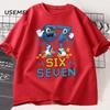 Summer Funny Six Seven T-shirt Cotton Short-sleeve Tshirt Gen Harajuku Streetwear Men Women Tees