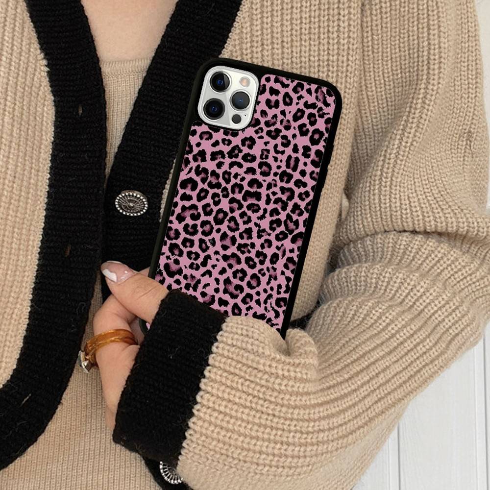 Leopard Cheetah Print Shockproof Cover For IPhone 17 16 15 14 Plus 13 12 11 Pro Max Soft Hard Phone Case