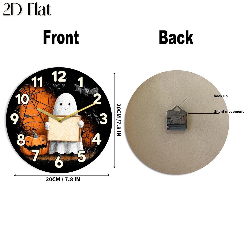 

Halloween creative wooden clock, wall clock, silent, living room clock decoration, decoration ornaments