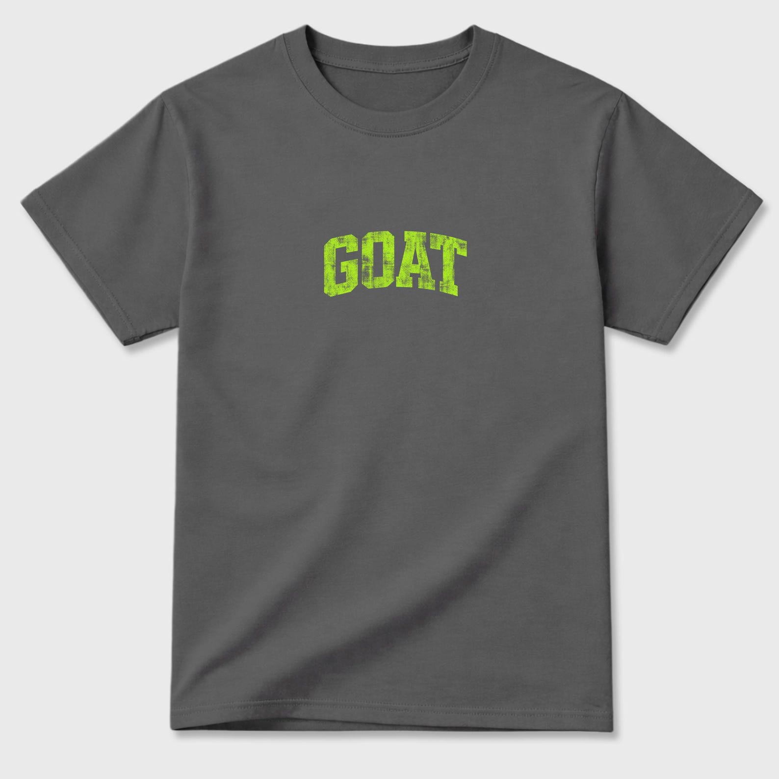 Vintage Goat graphic tee. Streetwear Brand Graphic T-Shirt. Max 90 Neon Yellow 4XL