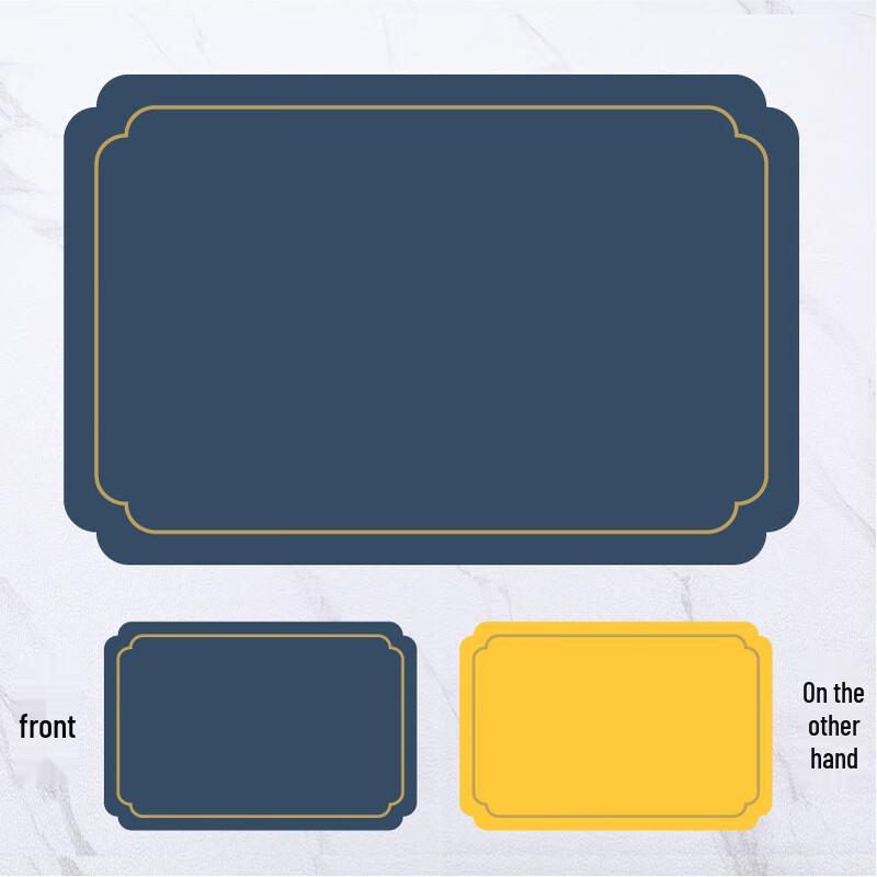 ZISIZ Square Waterproof Dining Placemat