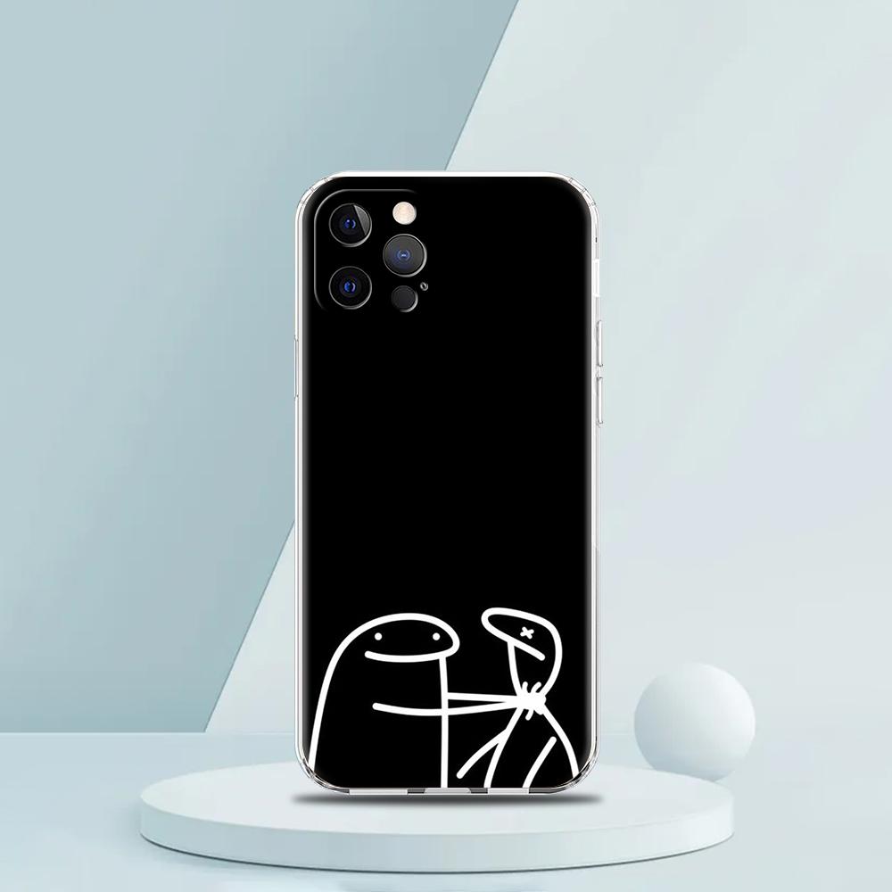 Cute Cartoon Matchman Luxury Phone Case For iPhone 16 15 14 13 12 11 Pro Max XS X XR SE 7 8 Plus Soft Silicone Clear Cover