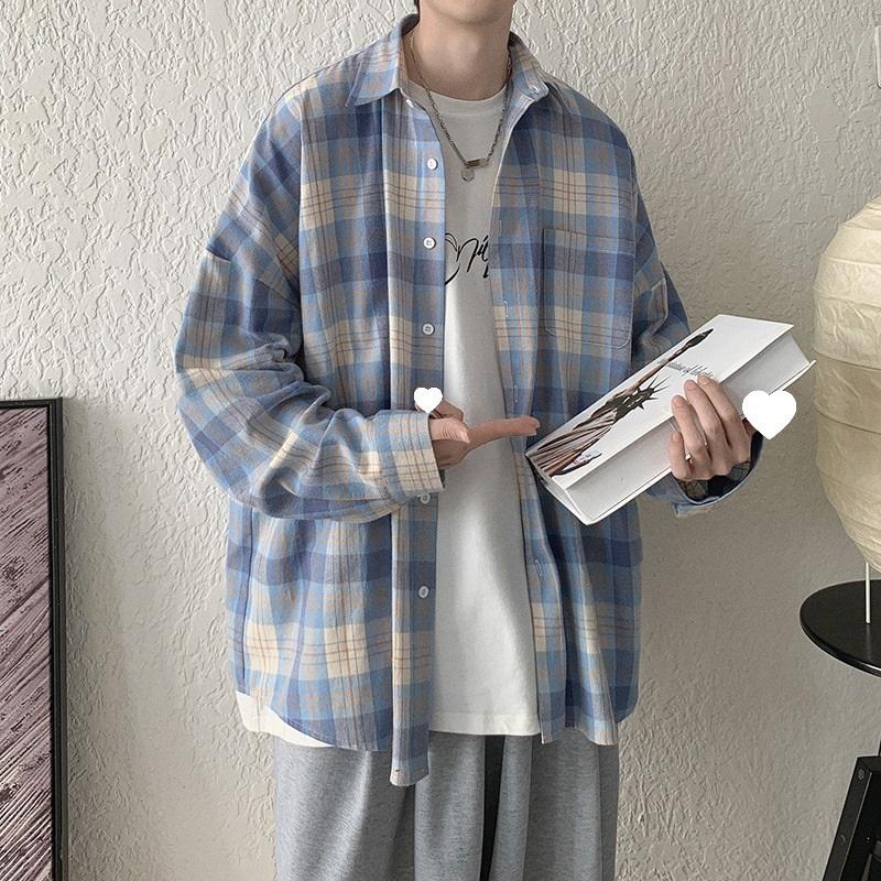 Summer seaside vacation shirt, men s all-match shirt L