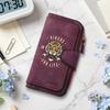 Men Vintage Biker Tiger Print Long Wallet Portable Multi Card Slot Fashion Zipper Purse