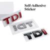 AAYX1 3d ABS Black Logo TDI Emblem Car Trunk Badge For Passat Jetta Touareg Tiguan Touran Golf 4 5 6 Caddy TDI Sticker Accessories