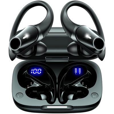 [Kulak Kancalı Bluetooth 5.3 Kulaklıklar] Bluetooth Kablosuz Kulaklıklar, Kulaklıklar, 40 Saat Çalma Süresi, 13mm Sürücüler, Hi-Fi Ses Kalitesi, AAC Desteği, LED