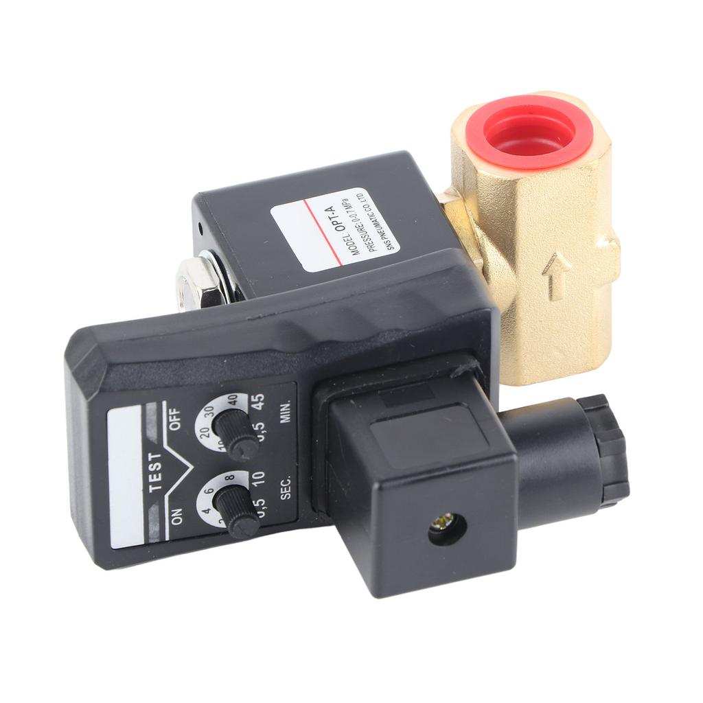 Elektronisches Ablassventil mit Timer, Tankentwässerung, elektrisches Magnetventil für Luftkompressor-Split