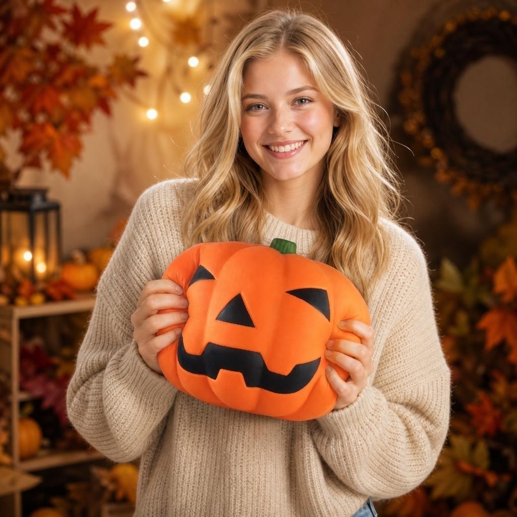 Großes langsames Rückprall-Kürbisspielzeug Halloween-Thema Stressabbau Weiches Quetsch-Dekor für Zuhause Büro Schule Party