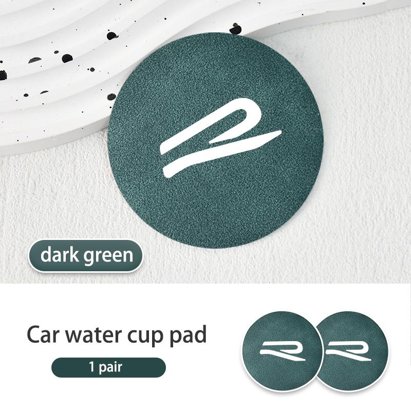 

2026 Hot For VOLKSWAGEN VW 2pcs Car Coaster Water Cup Holder Mat Anti-slip Pad Accessories For Volkswagen VW Golf 4 5 6 7 GTI Ti