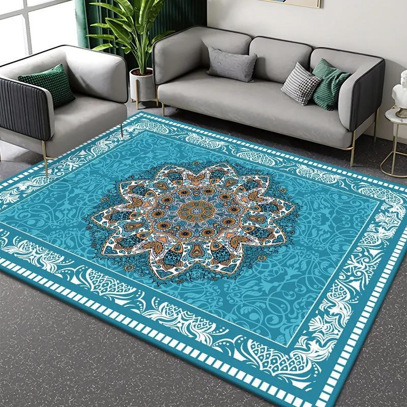 

Ретро Європа Богемний Стиль Килим Вітальня Диван Спальня Кабінет Ванна Кімната Кухня Килимок Під Двері Нековзний Розкішний Декор Килим 120*160cm