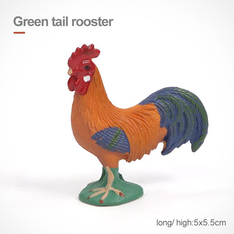Simulation Farm Animals Poultry Cow Pig Dog Chicken Duck Goose Cub Figurines Model Action Figures Educational Toy For Kids