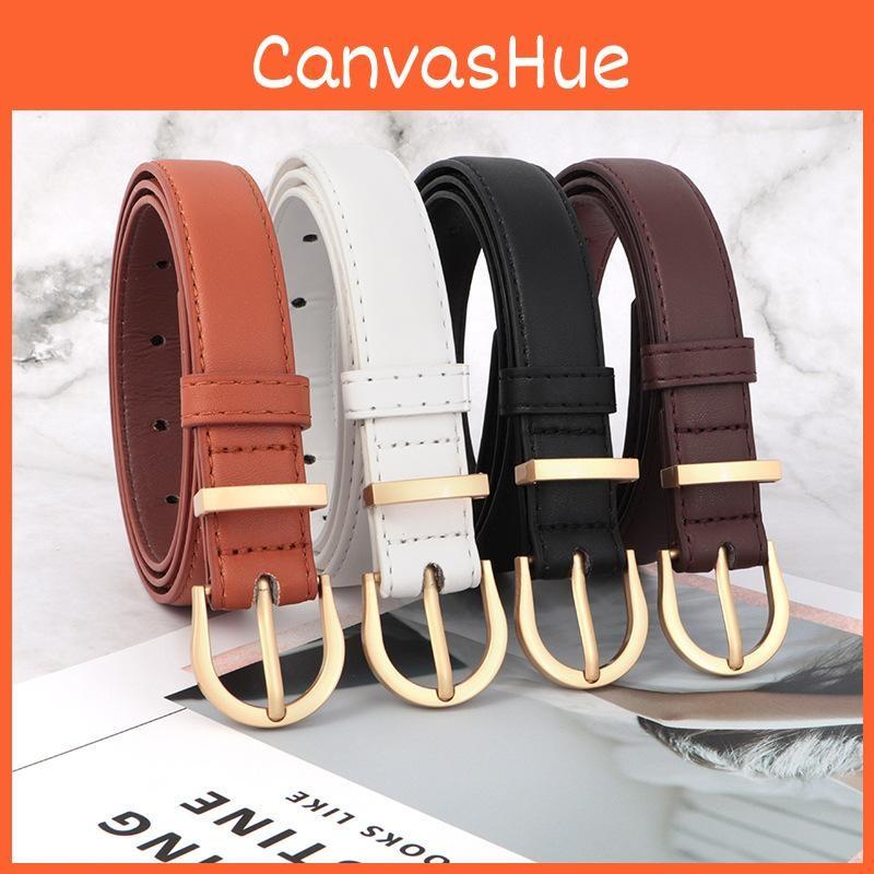 Leather Belt Vintage Women Versatile Decorative Waistband Casual Strap Jeans