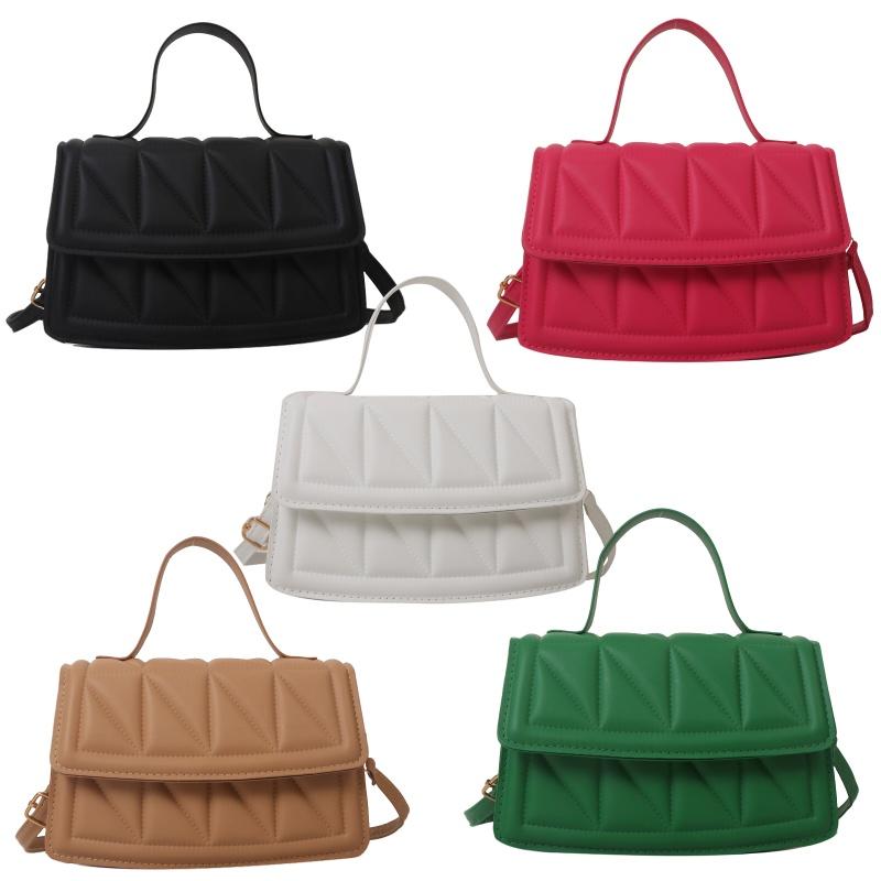 Retro Candy Color Imprint Casual Shoulder Handbag For Women New Collection For Fall 2023