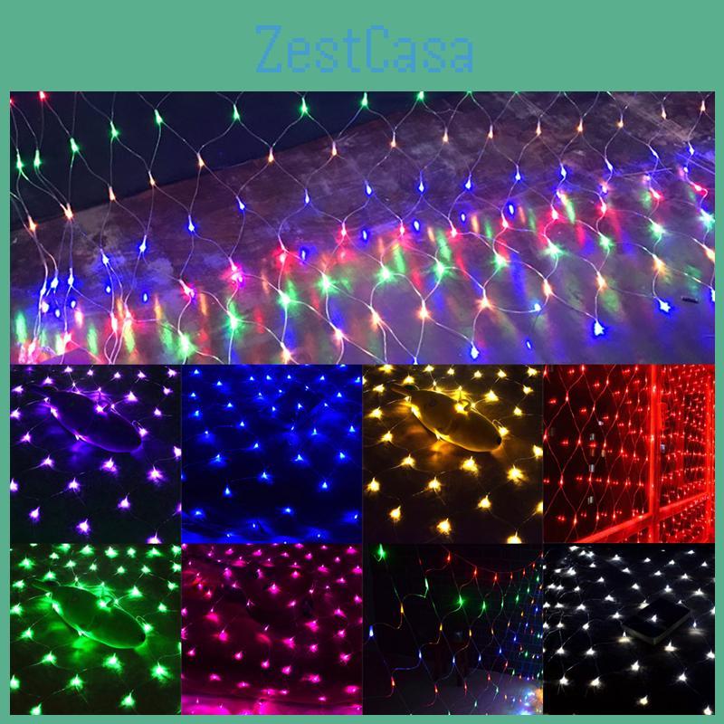 Christmas Net Mesh Fairy String Lights Xmas Party Outdoor 3m2m 200led Us Eu