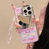 Zhitai iPhone Case: 3-in-1 Mirror Design for Apple 15/16 Pro Max, 12, 14, X, XR with Bracelet Feature