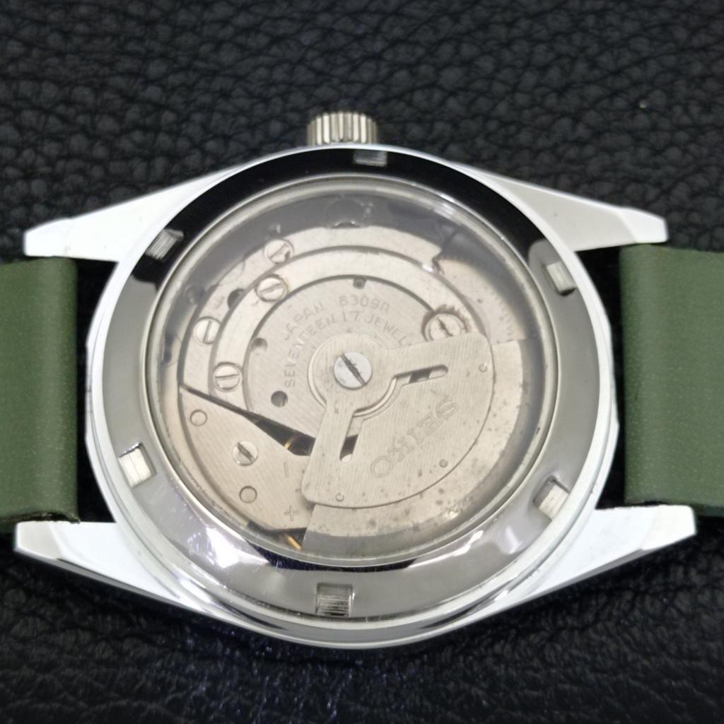 JAPAN VINTAGE SEIKO 5 AUTOMATIC REFURBISHED MENS GREEN DIAL WATCH a440384-4 Sk-a440384