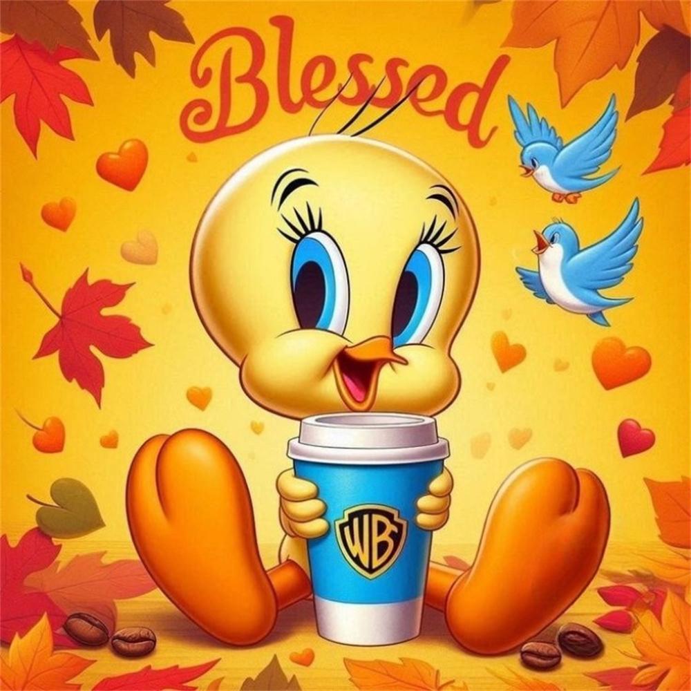 Tweety Bird Yellow Canary Looney Tunes Cartoon Diamond Painting DIY Cross Stitch Handmade Art Gift Crafts Home Decor Gift