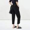 LESS 2025 Summer Tapered Cotton Blend Ankle Pants