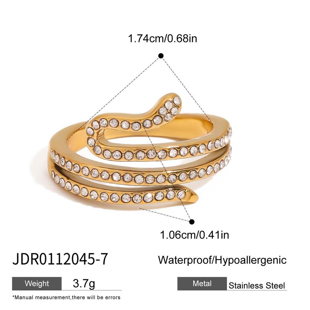 JYL TS Bracelet Ring Snake Design Unique Style Enhances Wisdom & Protection