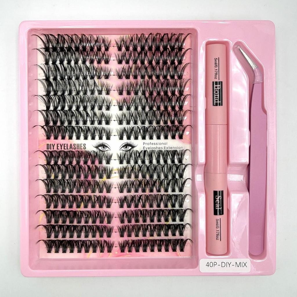 False Eyelash Extension Set Segmented Eyelashes Diy Eyelash Set