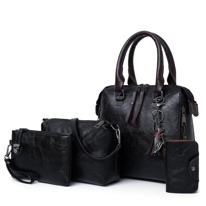 2025 Cross-Border E-commerce Fashion: European & American Retro Women's Crossbody & Shoulder Bag Set