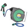10M Water Hose Reel Compact Garden Car Auto Retract Spray Nozzle Automatic Reel with Sprayer Head 31X28cm