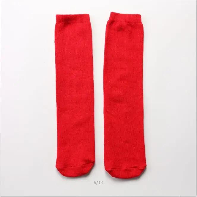 Kids Candy Colored Sport Socks Spring Summer Girls Medium Tube School Socks Trendy Breathable Cotton Student Socks