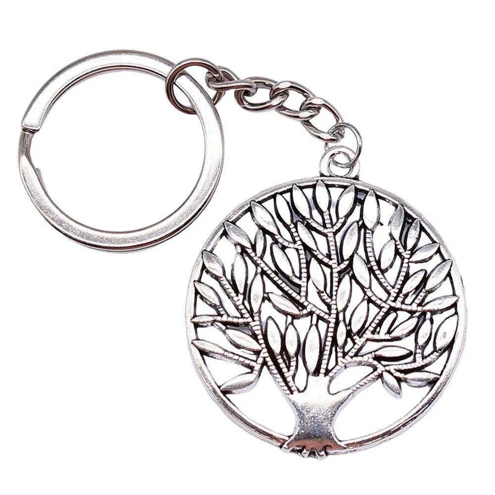 Tree Of Life Klíčenky Ozdoby Předměty Výroba šperků Velikost prstenu 28 mm