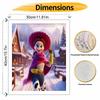 Disney DIY Oil Painting Kits Jessie Winter Snow Scene Hand Painting Home Decor Craft Gift Ideas Canvas Wall Art Paint By Numbers Set