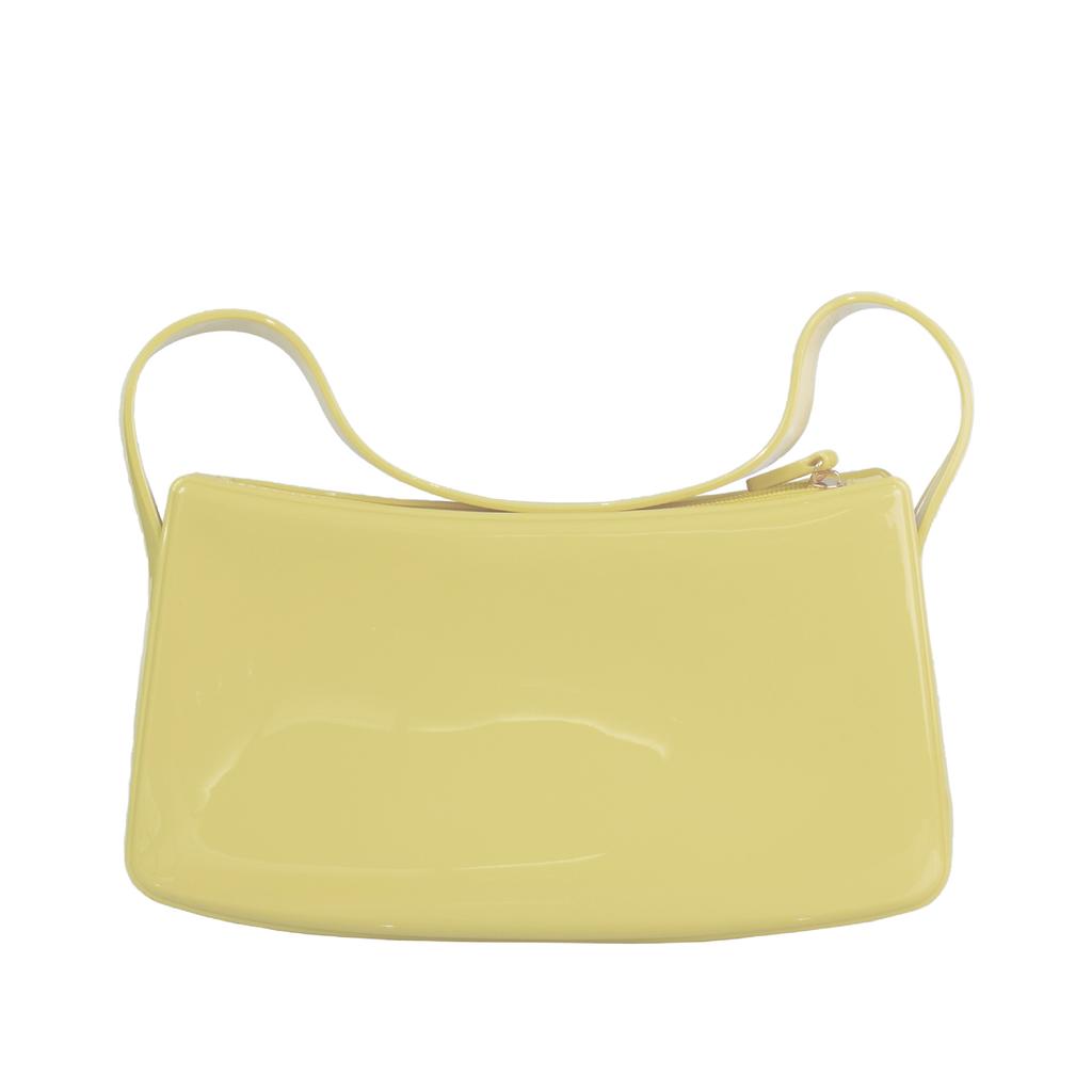 Damen Neue Schultertaschen Jelly Bags Mode Handtasche Weiblich Koreanischer Stil Einfarbig Kleine Quadratische Tasche Freizeit Umhängetaschen