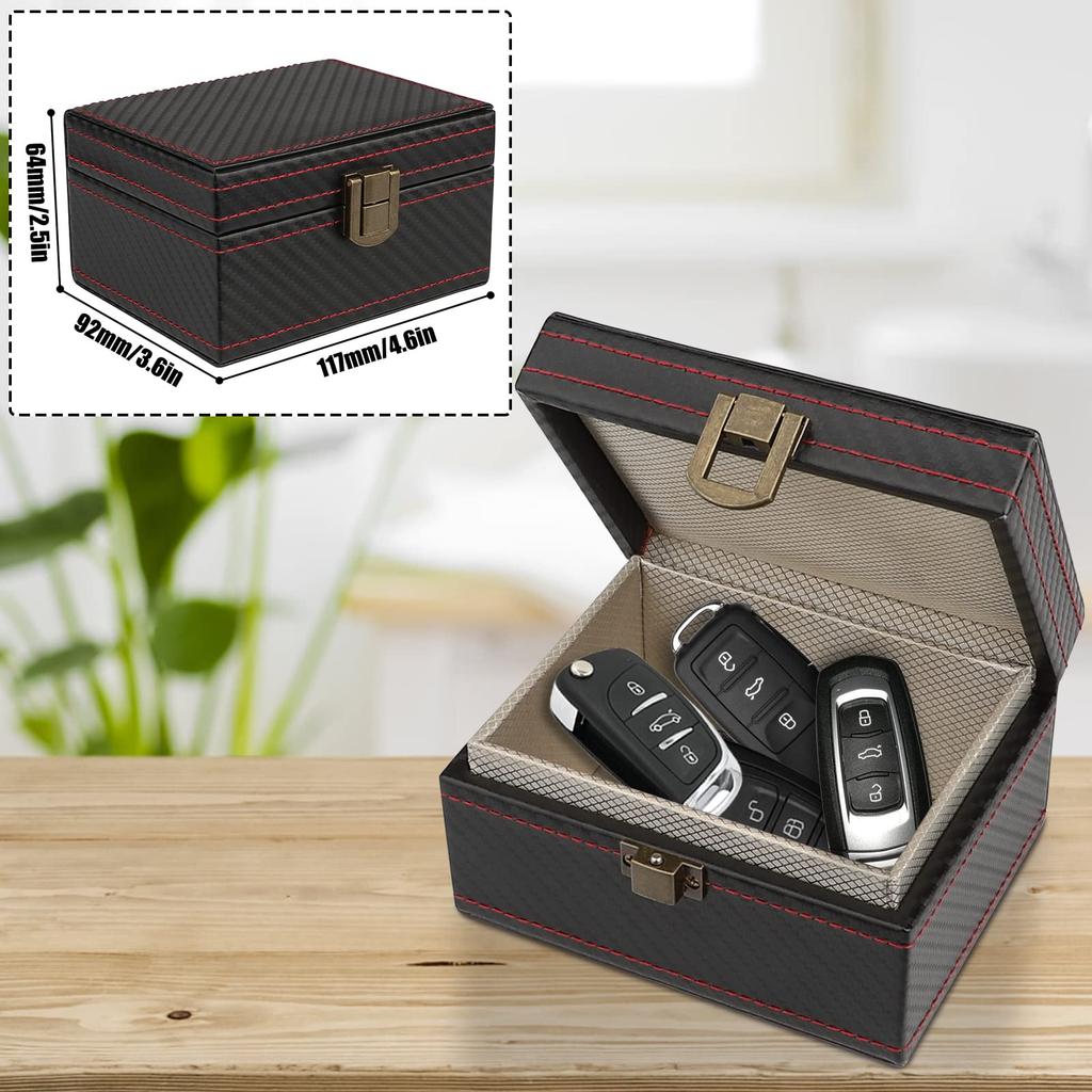 Diyife Premium Leather Key Case for Relay Attack Prevention
