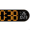 Digital Wall Clock Home Decor with Remote Control for Classroom Bedroom