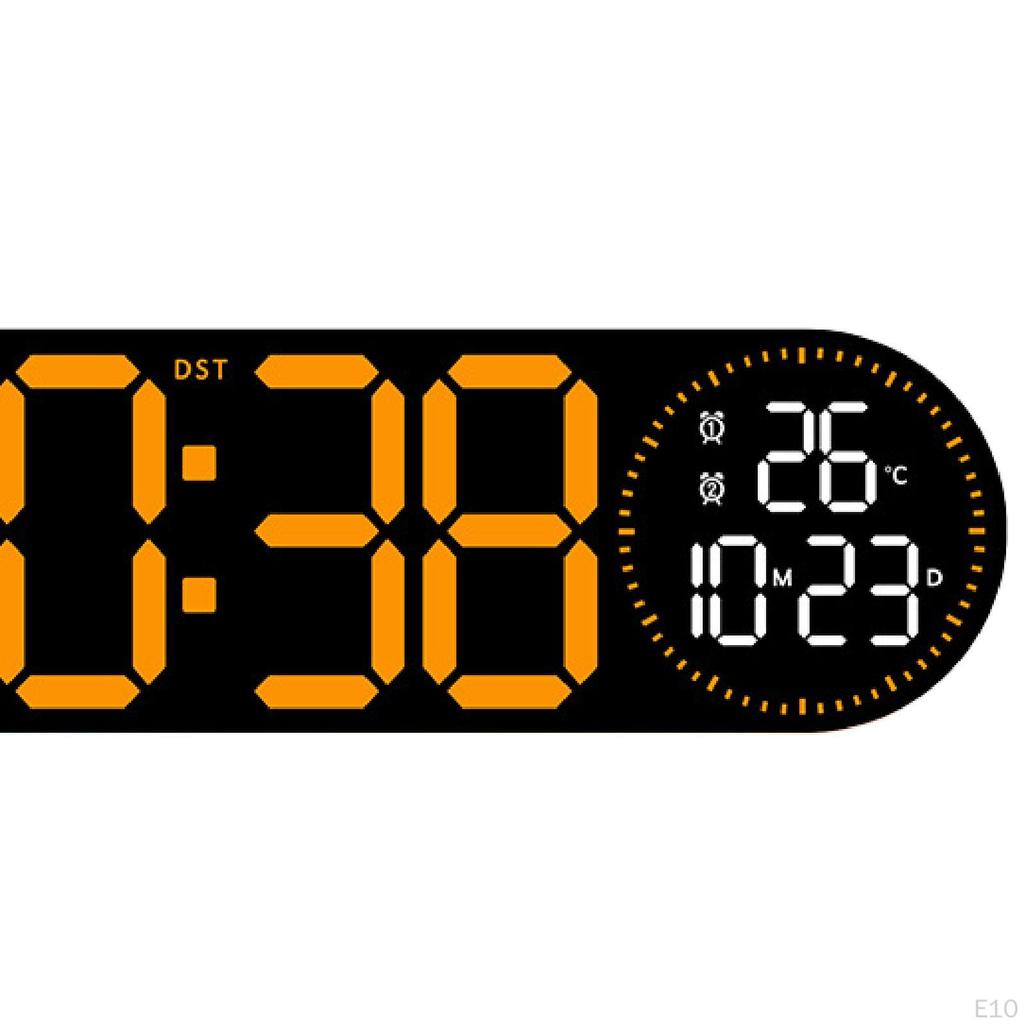 Digital Wall Clock Home Decor with Remote Control for Classroom Bedroom