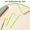 10Pcs Lily of Cute Gel Pens Plastic Flower Shaped Pens Smooth Writing Student Supplies Prize Gifts Bulk