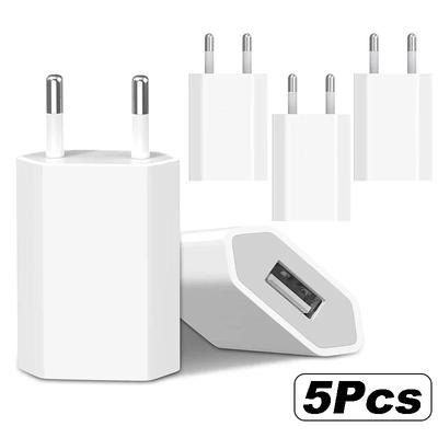 2-5 szt. 5 V 1 A Eu AC Domowa podróżna ładowarka ścienna USB do iPhone'a 6 7 8 plus x xr 11 12 13 14