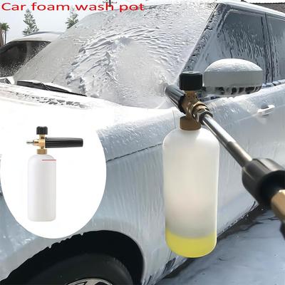 1PC Car Wash Snow Foam Generator Nozzle Pot High Pressure Foamer Bottle