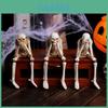 Captivating No Hear No See No Speak Skeleton Resin Decor Perfect For Halloween Festivities