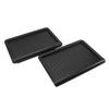 2Pcs Under Seat Storage Box TPE Space Saving Shock Proof Under Seat Hidden Storage Tray Organizer with Lid for Vehicle