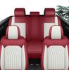 Universal Nappa Leather Car Seat Covers - Four-Season, Full-Coverage Cushion