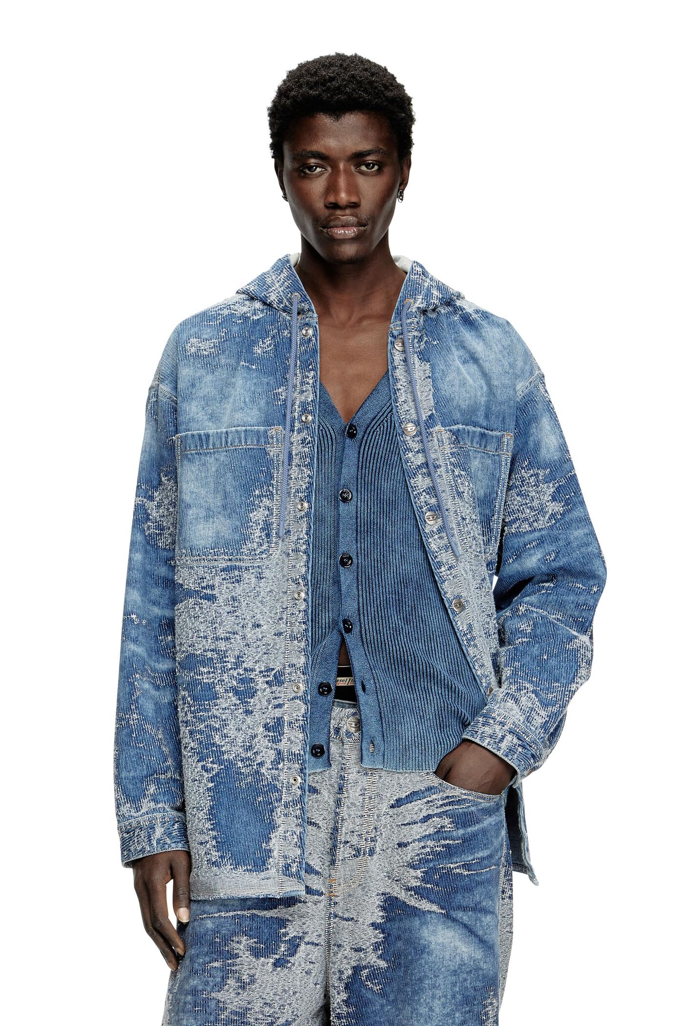 

Куртка з капюшоном A16360007W4 S Indigo Blue 01 [Diesel] Чоловіча D-DEWNYS-HOOD-S