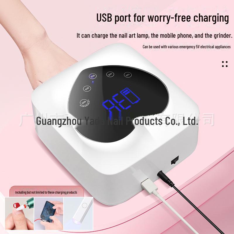 X20 Rechargeable Wireless LED Nail Therapy Lamp with Lithium Battery and Storage