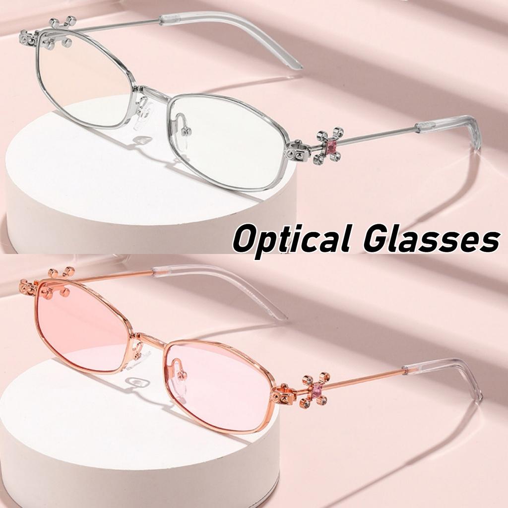Unisex Fashion New Design Optical Glasses Fashion Luxury Oval Frame Normal Glasses Hd Anti Blue Light Optical Glasses