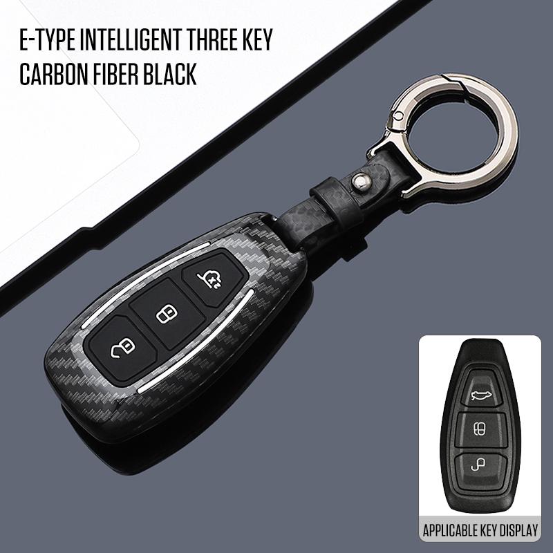 Interior Mouldings Car Smart Key Case Cover For Ford Focus 3 4 ST Mondeo MK3 MK4 Fiesta Fusion Kuga Ecosport Protect Fob Keychai