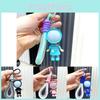 Cute Cartoon Keychain Soft Rubber Led Light Figure For Couples And Friends