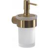 Gedy Pirenei Liquid Soap Dispenser Milk Glass Gold PI8188