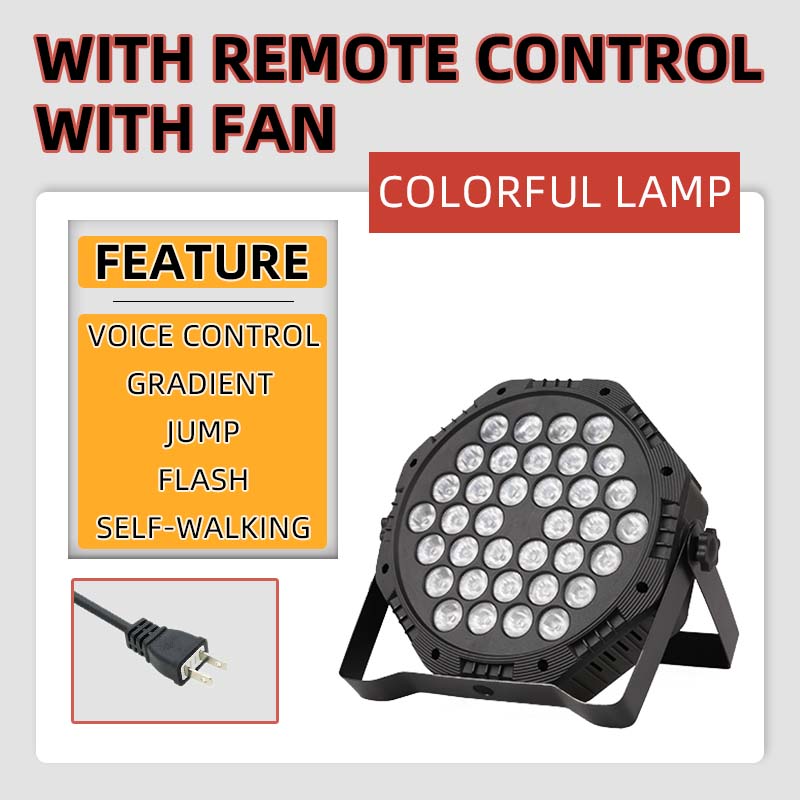 LED DJ Stage Lights Colorful Laser Disco Lamps Remote Control Projector Lamp RBG Commercial Party Lighting for Bar Club Birthday