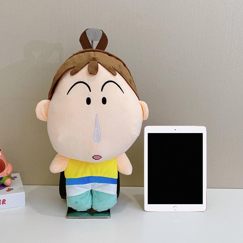 Chan Shin Crayon Shiro And Boochan Ugly And Cute Plush Backpack For Daily Use