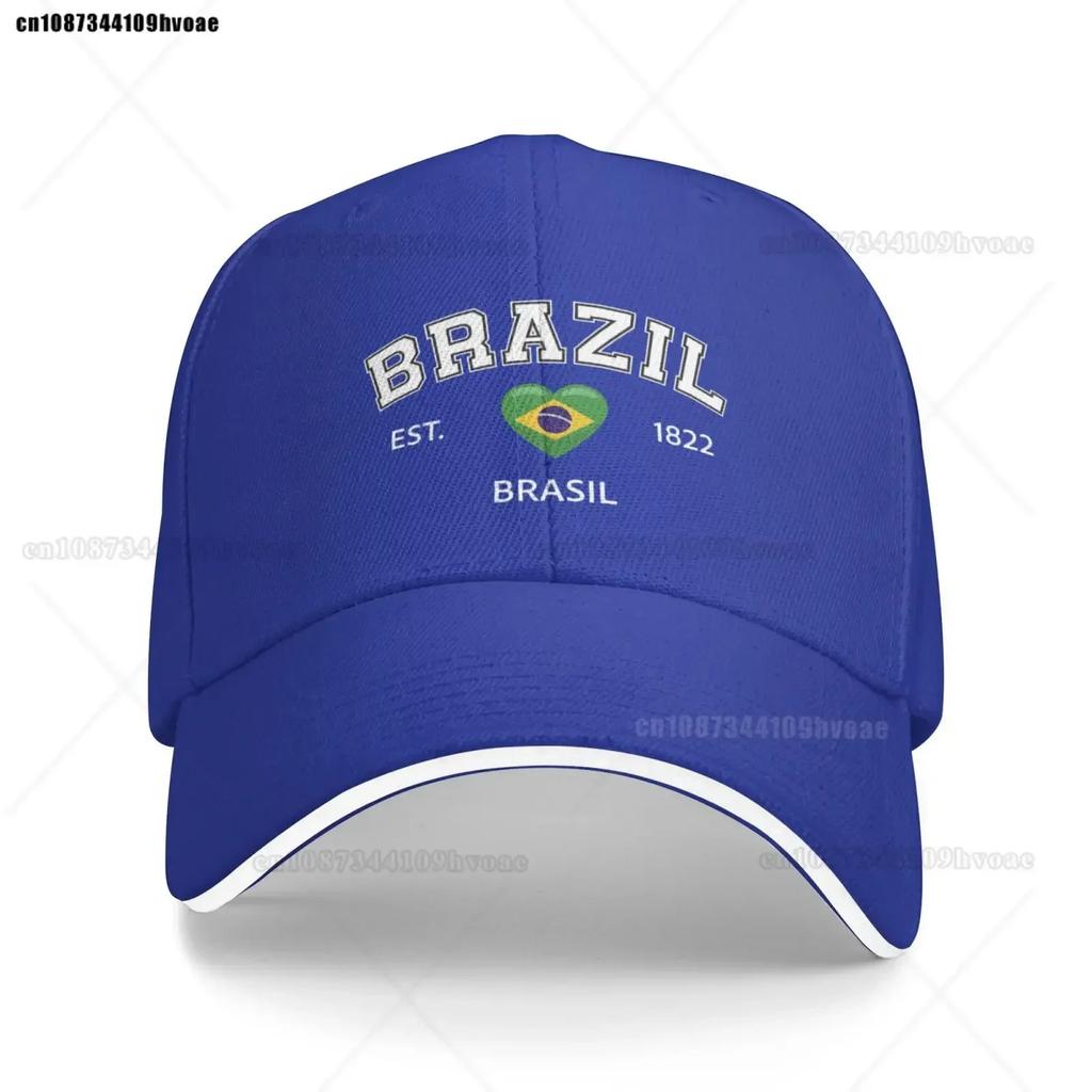 Fashion Flag Hats Brazil EST Baseball Cap Unisex Adjustable Summer Sport Caps Brasil Sandwich Caps Snapback Golf Hat
