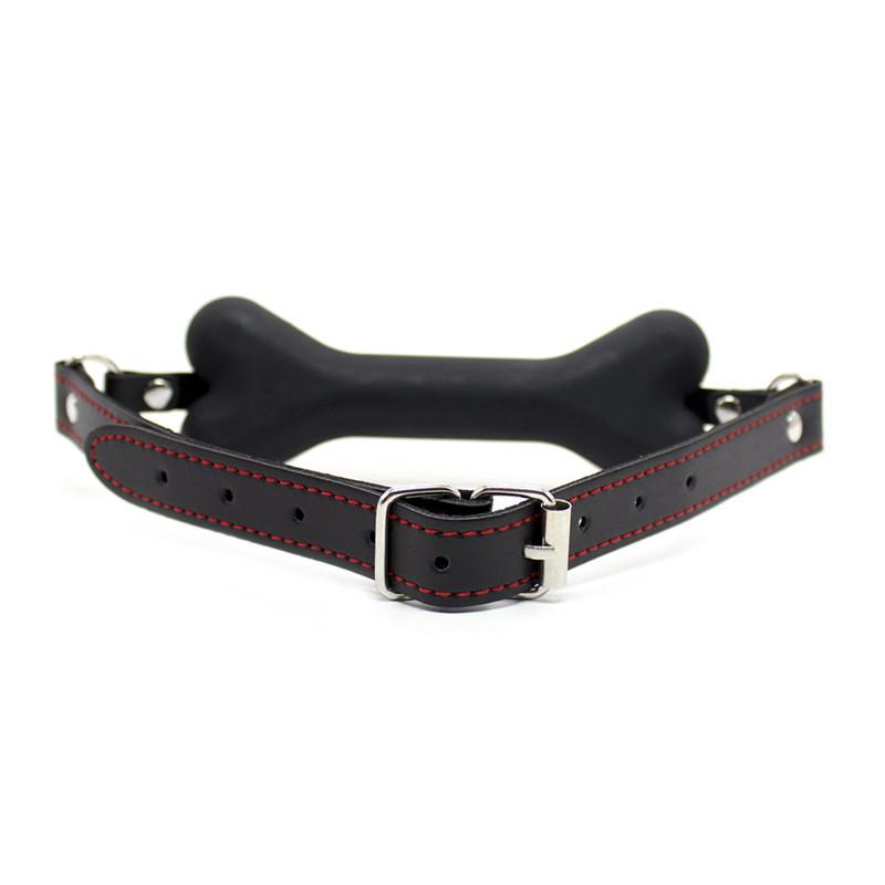 Silicone Bone Gag Puppy Pet Play  Kink  Fetish Restraints Gags