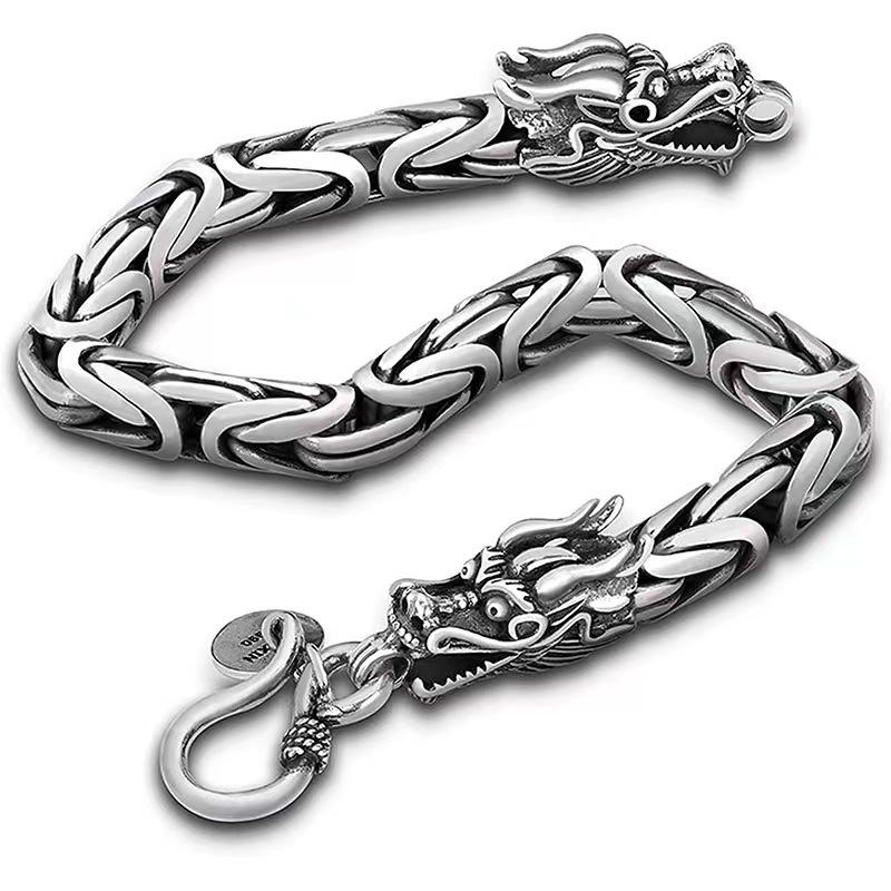 

Vintage Made Old Personality Faucet Domineering Hip Hop Punk Gothic Bracelet 19CM